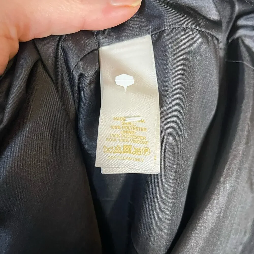 kate spade Black Sleeveless Bow-Back Sheath Dress